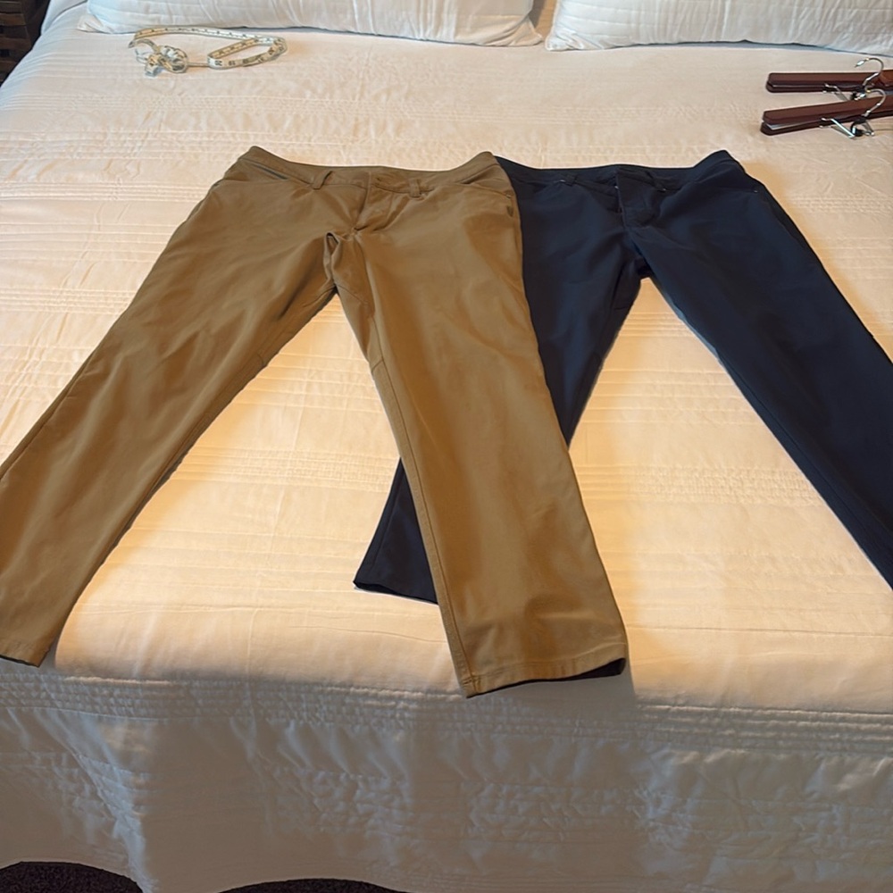 2 Pairs - Lululemon ABC Slim-Fit 5 Pocket Pant